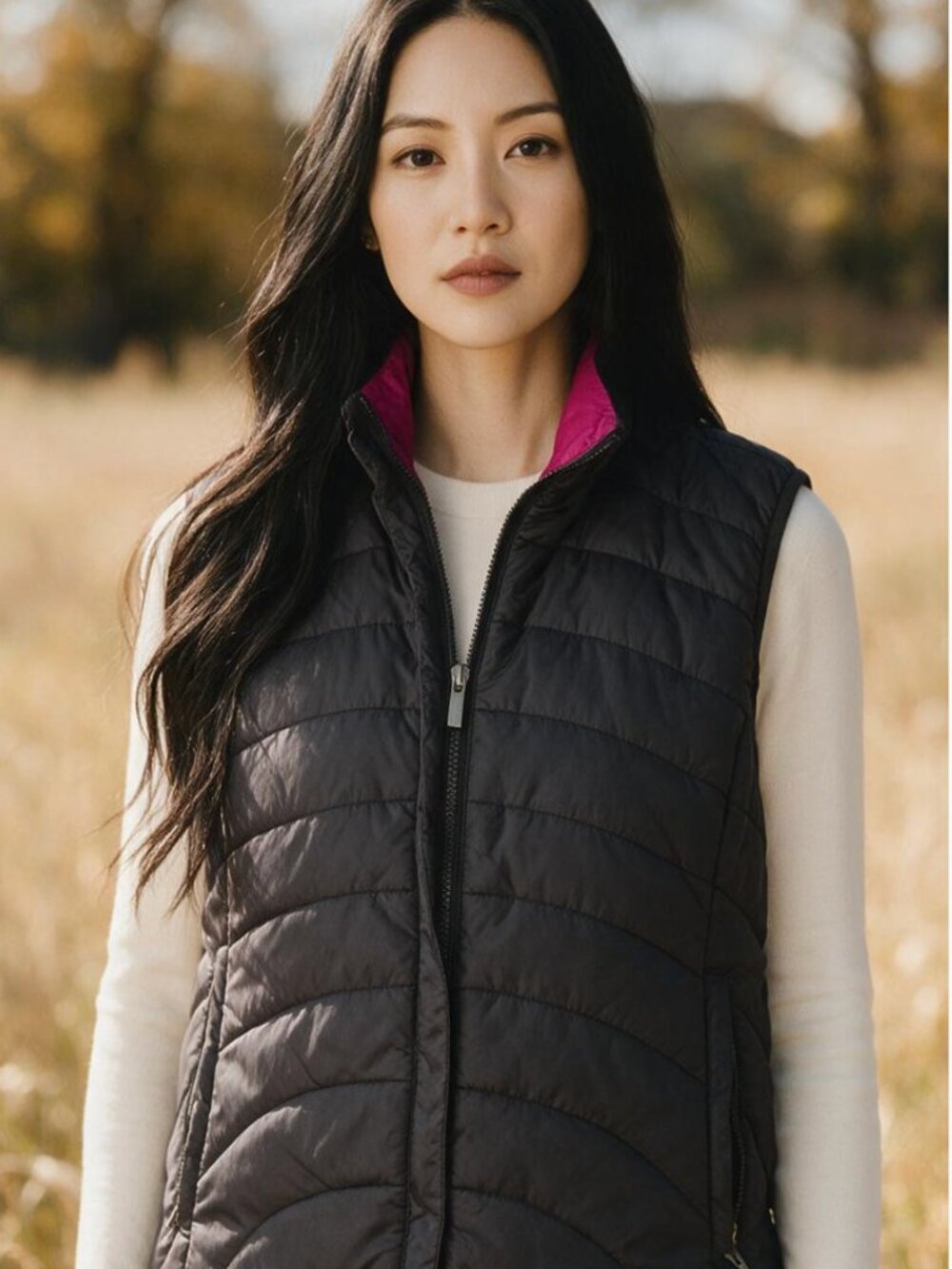 Lands End Small 6 8 Vest Jacket Quilted Puffy Puffer Chocolate Dark Brown